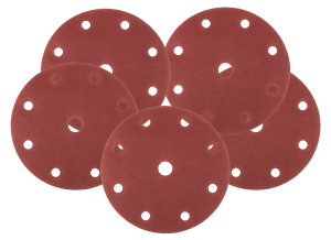 Schuurschijven 150 mm, P240, 5 stuks, met 9 gaten voor 04-721