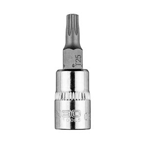 TORX TX25 bit 1/4 dop, kort, 37 mm