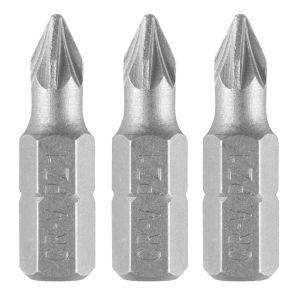 PZ1 x 25 mm bits, 3 stuks