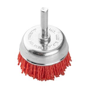 50 mm nylon stompe borstel met 6 mm schacht
