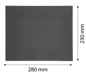Water-based sanding paper 230 x 280 mm, P1200