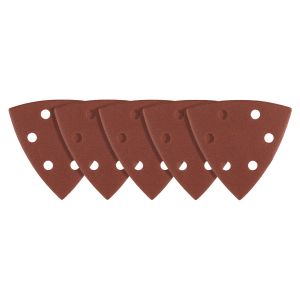 Klittenband delta schuurpapier 93 x 93 mm, P150, 5 stuks, met 6 gaatjes
