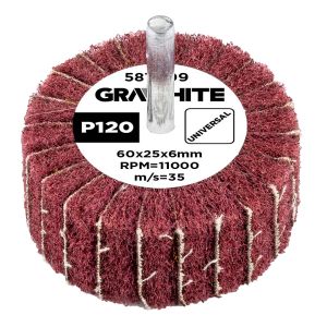 Lamellenwiel 60 x 25 x 6 mm, P120