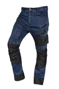 DENIM work trousers, Oxford reinforcement, navy blue, size S