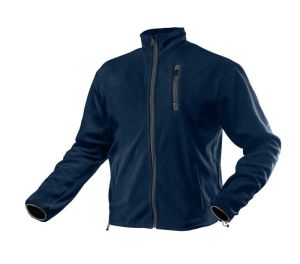 Fleece jacket, navy blue, size XL