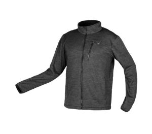 OUTDOOR zip-up sweatshirt, pique, grey, size XL