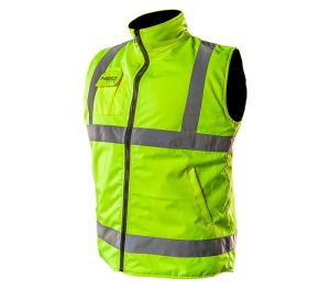 Working sleeveless, two-sided, one side reflective,  yellow, size XXXL