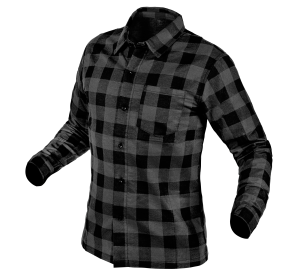 Flanel overhemd, grijs, maat S