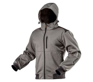 Working softshell jacket, detachable hood, size S