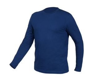 T-shirt met lange mouwen marineblauw, maat L