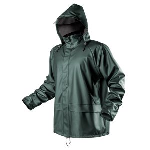 Regenjas met muts PU-PVC Maat L