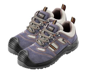 Safety shoes, suede leather, size 46, CE