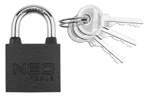 Hangslot 30mm Zwart