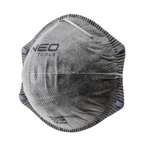 Stof-halfmasker, met actieve koolstof FFP2, 3 stuks.