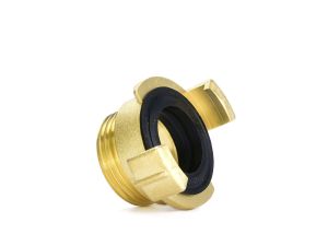 Messing connector compatibel met GEKA connector - buitendraad 1”