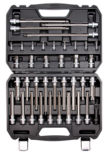 Torx doppen bits 1/2", set 38 st