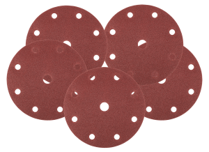 Schuurschijven 150 mm, P60, 5 stuks, met 9 gaten voor 04-721