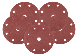 Schuurschijven 150 mm, P80, 5 stuks, met 9 gaten voor 04-721