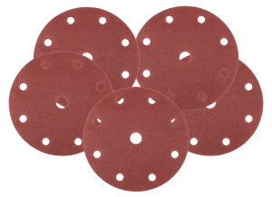 Schuurschijven 150 mm, P120, 5 stuks, met 9 gaten voor 04-721