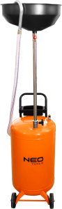 Mobiele olieskimer, zwaartekrachtgevoed