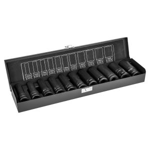 Slagdoppen 1/2, 10-24 mm, set van 11 stuks.