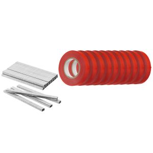 SET VAN 10 X 25 M TAPE EN 10.000 NIETJES.