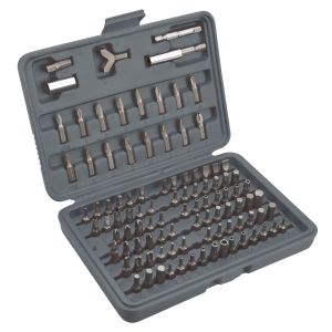 Schroevendraaierbits met houder, set van 100 stuks.