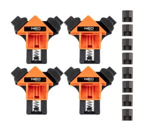 Hoekklem, hoekig, set van 4