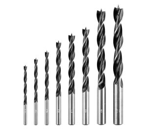 Wood drill bit set: 3, 4, 5, 6, 7, 8, 9, 10 mm, 8 pieces