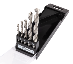 Metaalborenset HSS 4-10mm 5 delig