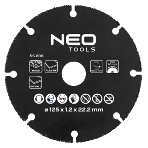 Tungsten Carbide Multi Wheel 125x22,2mm