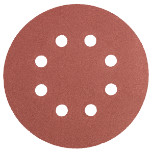 CIRKELSCHUURPAPIER 8 GATEN 125MM VELCRO K240