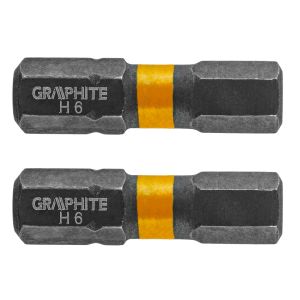 Impact bit HEX6 x 25 mm, 2 st.