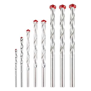 Set betonboren: 3, 4, 5, 6, 7, 8, 9, 10 mm, set van 8 stuks.