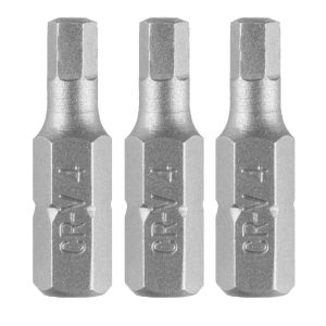 Inbusbits H4 x 25 mm, 3 stuks