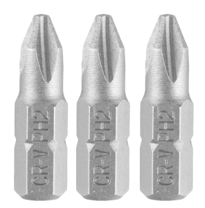 Bits PH2 x 25 mm, 3 stuks