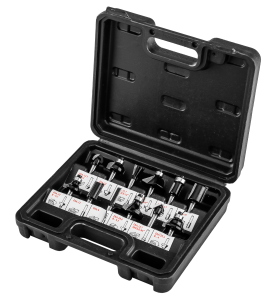 WIDIA houtfreesbits, schacht 6 mm, set van 12 stuks.