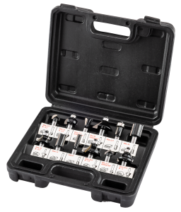 WIDIA houtfreesbits, schacht 8 mm, set van 12 stuks