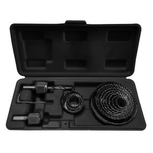 Gatenzagen met adapters, 19-76 mm, set van 15 stuks.