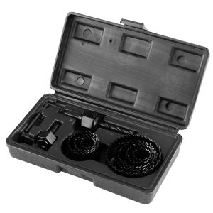 Houtgatzagen met adapters 19 - 64 mm, set van 12 stuks