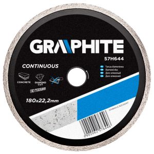 Diamantschijf 180x22,2x6,0x2,5mm, Continuous