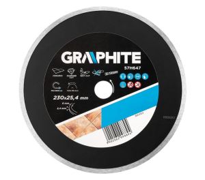 Diamantschijf 230x25,4x6,0x2,7mm, Continuous
