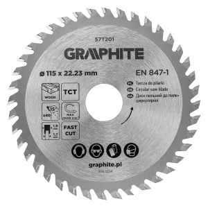 Circular saw blades with HM tips 115 x 22.23 mm, 40 teeth