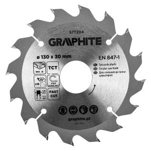 Circular saw blades with HM tips 130 x 30mm, 16 teeth