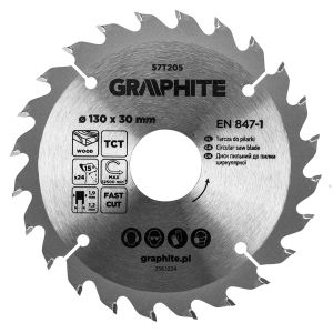 Circular saw blades with HM tips 130 x 30mm, 24 teeth