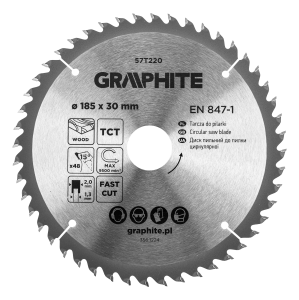 Saw blade, widia, 185 x 30 mm, 48 teeth