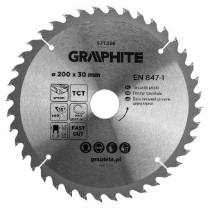 Saw blade, widia, 200 x 30 mm, 40 teeth