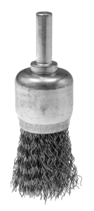 24 mm borsteldraad, gegolfde draad, staal, met 6 mm schacht