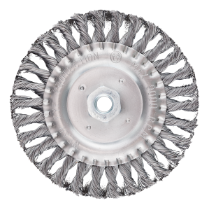 Schijfdraadborstel 150 mm, Gegetwijnde draad, staal, M14