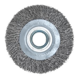 Schijfstaalborstel 125 x 20 mm, gegolfd draad, staal